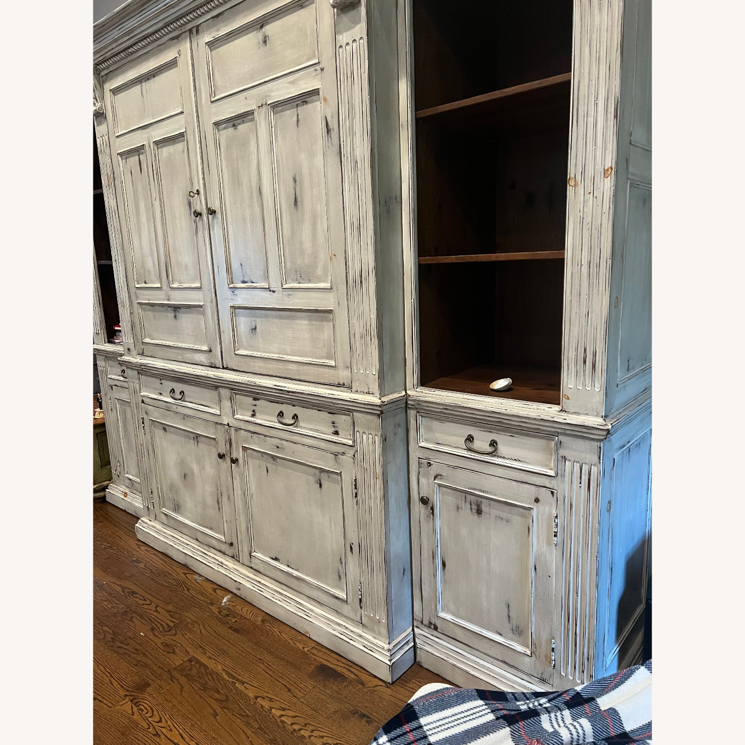 Ethan Allen Light Gray Wood Sideboard - image-4