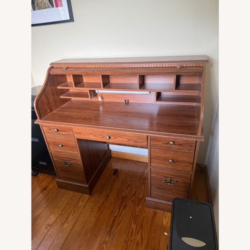 Used Vintage/Antique Finds Natural Wood Desk for sale on AptDeco