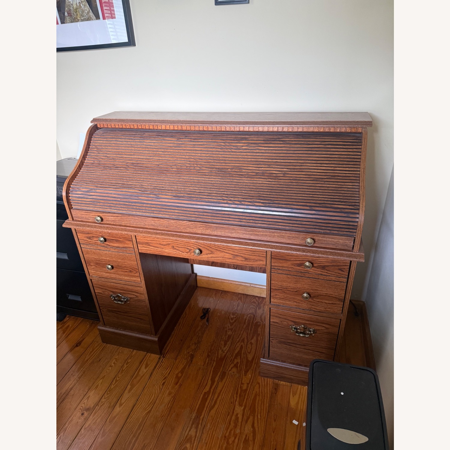 Vintage/Antique Finds Natural Wood Desk - image-2