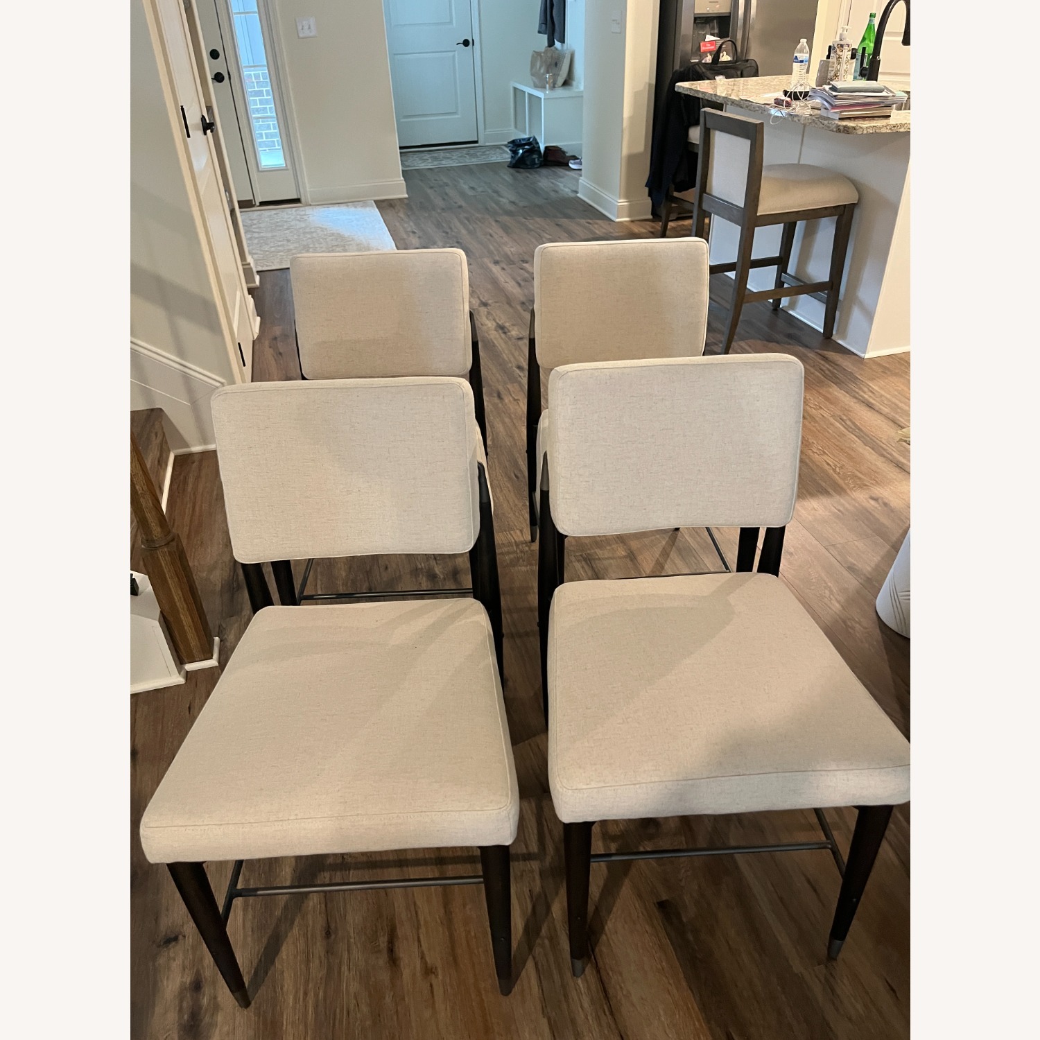 Four Hands Anton White Fabric Dining Chairs - image-4