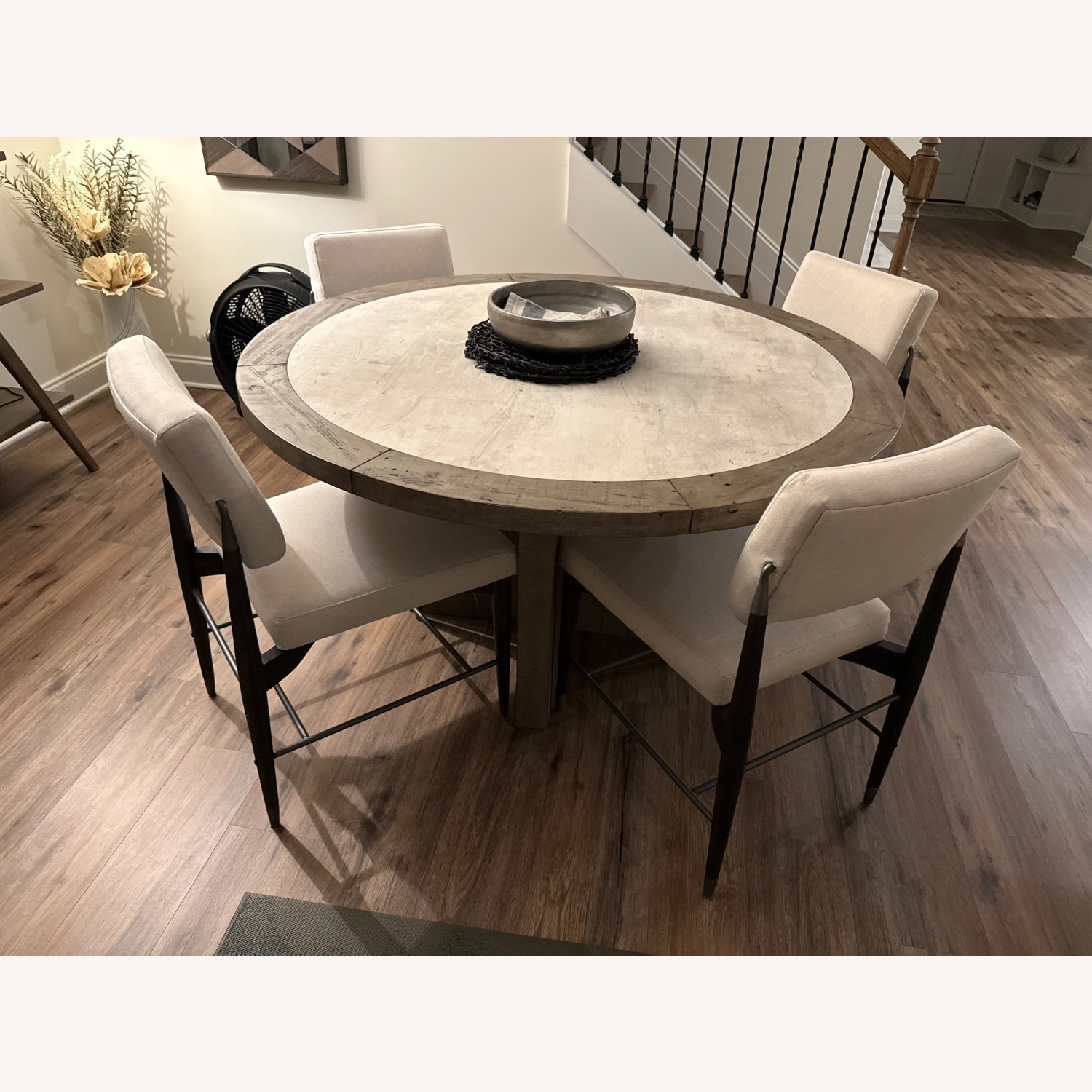 Four Hands Anton White Fabric Dining Chairs - image-2