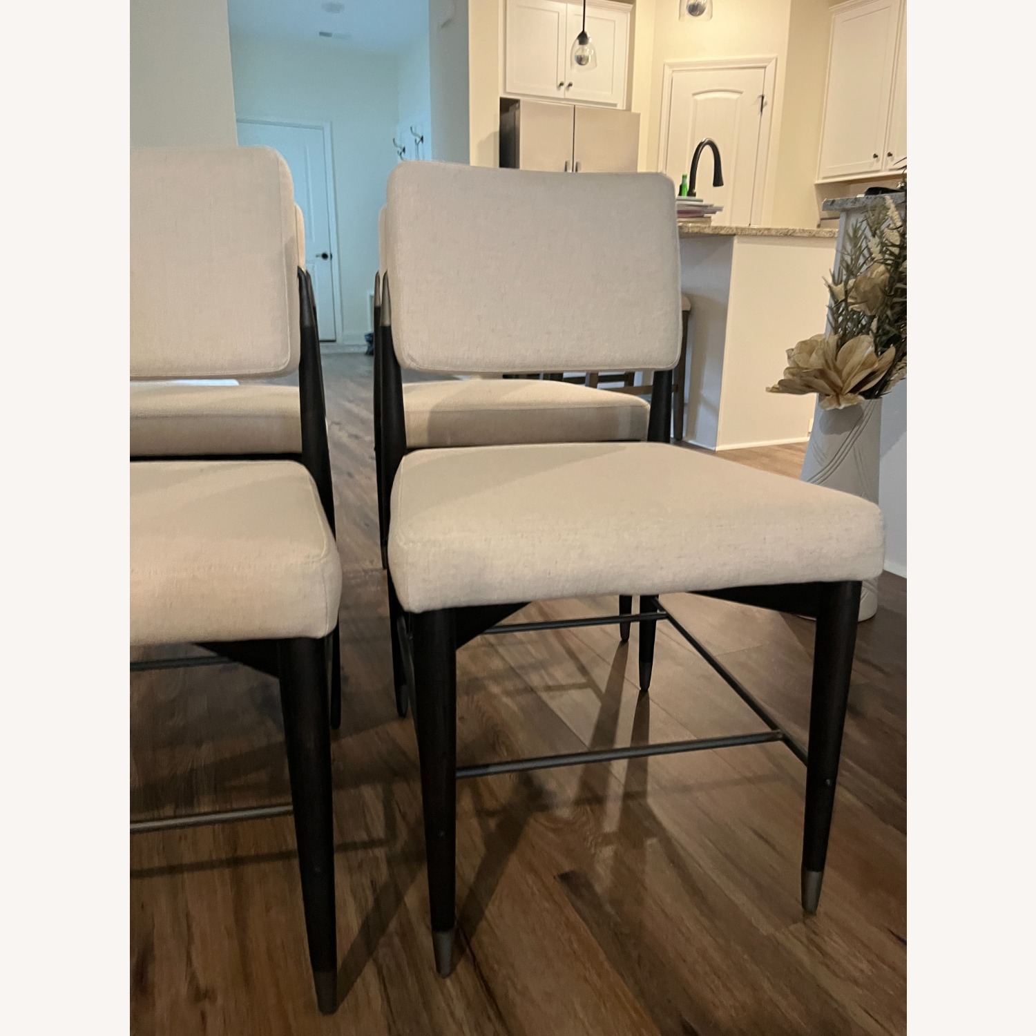 Four Hands Anton White Fabric Dining Chairs - image-3