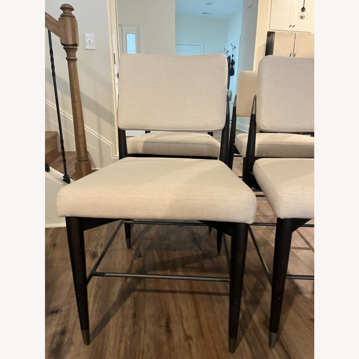 Four Hands Anton White Fabric Dining Chairs - image-5