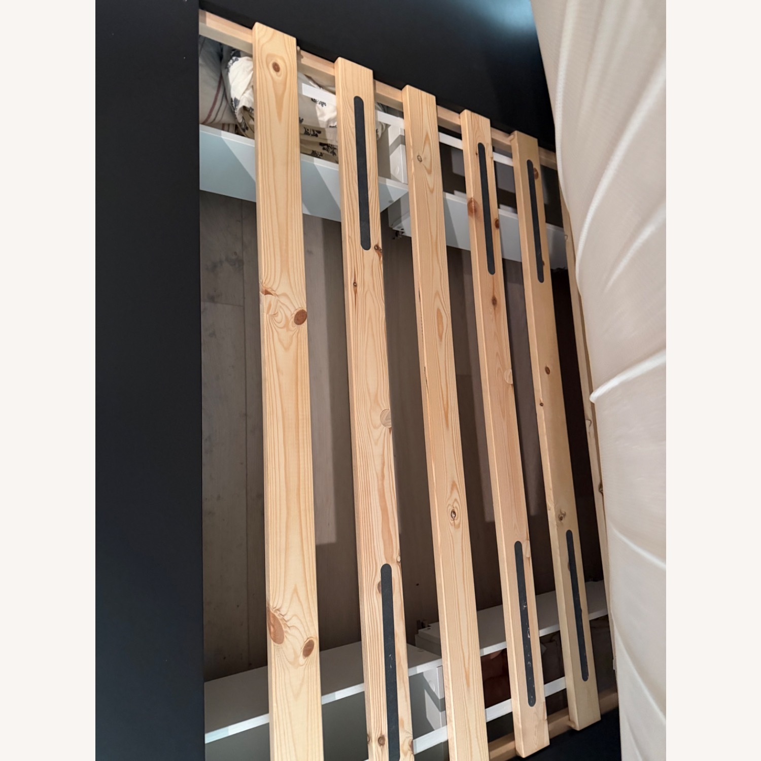 IKEA Nordli Dark Brown Wood King Bed - image-4