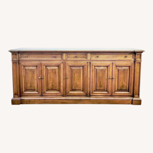 Used Vintage/Antique Light Brown Wood Sideboard for sale on AptDeco