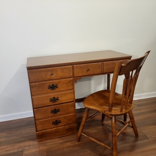 Used Ethan Allen Light Brown Desk for sale on AptDeco