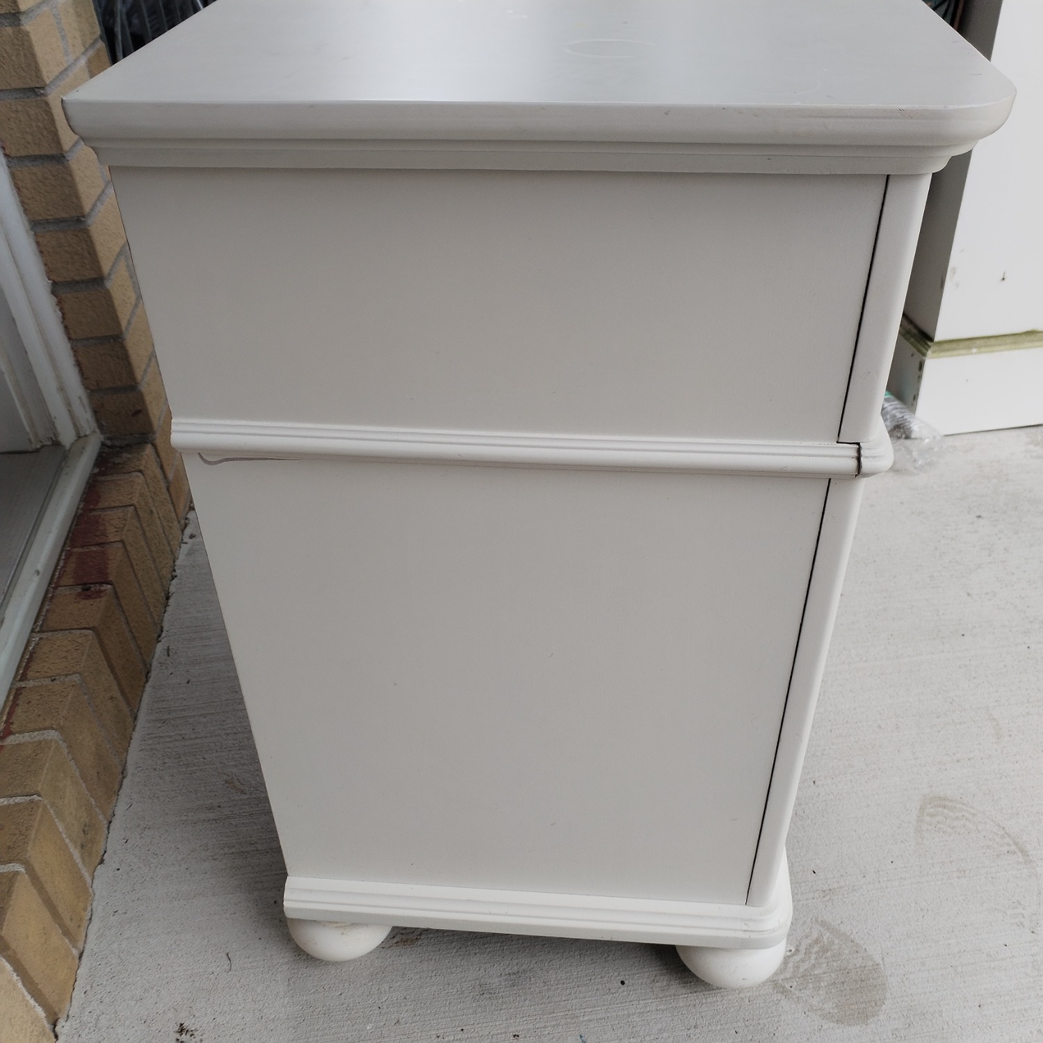 White Wood Nightstand - image-10