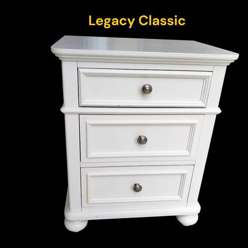 Used White Wood Nightstand for sale on AptDeco