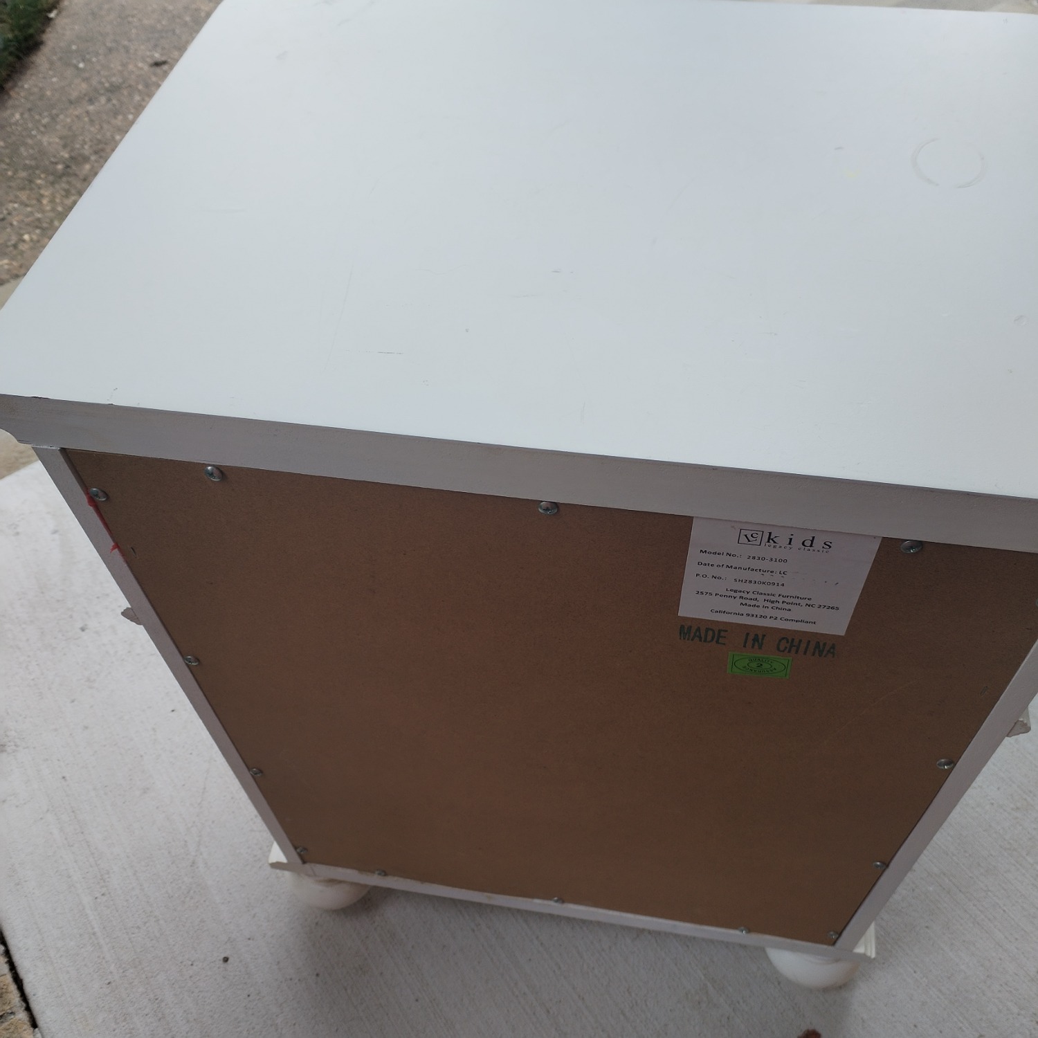 White Wood Nightstand - image-8