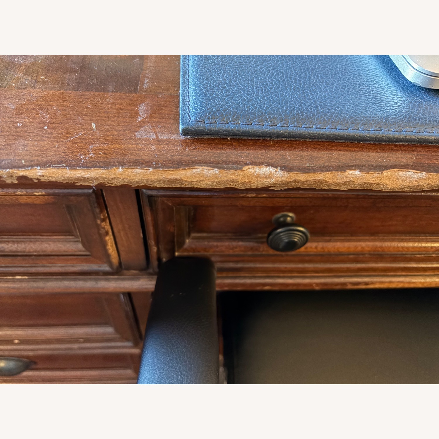 Liberty Furniture Dark Brown Wood Desk - image-6