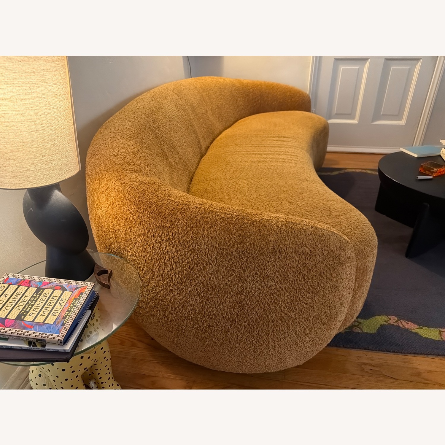 Vintage/Antique Finds Gold Boucle 3+ Seater Sofa - image-2
