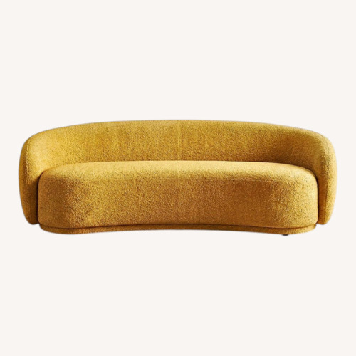 Used Vintage/Antique Finds Gold Boucle 3+ Seater Sofa for sale on AptDeco
