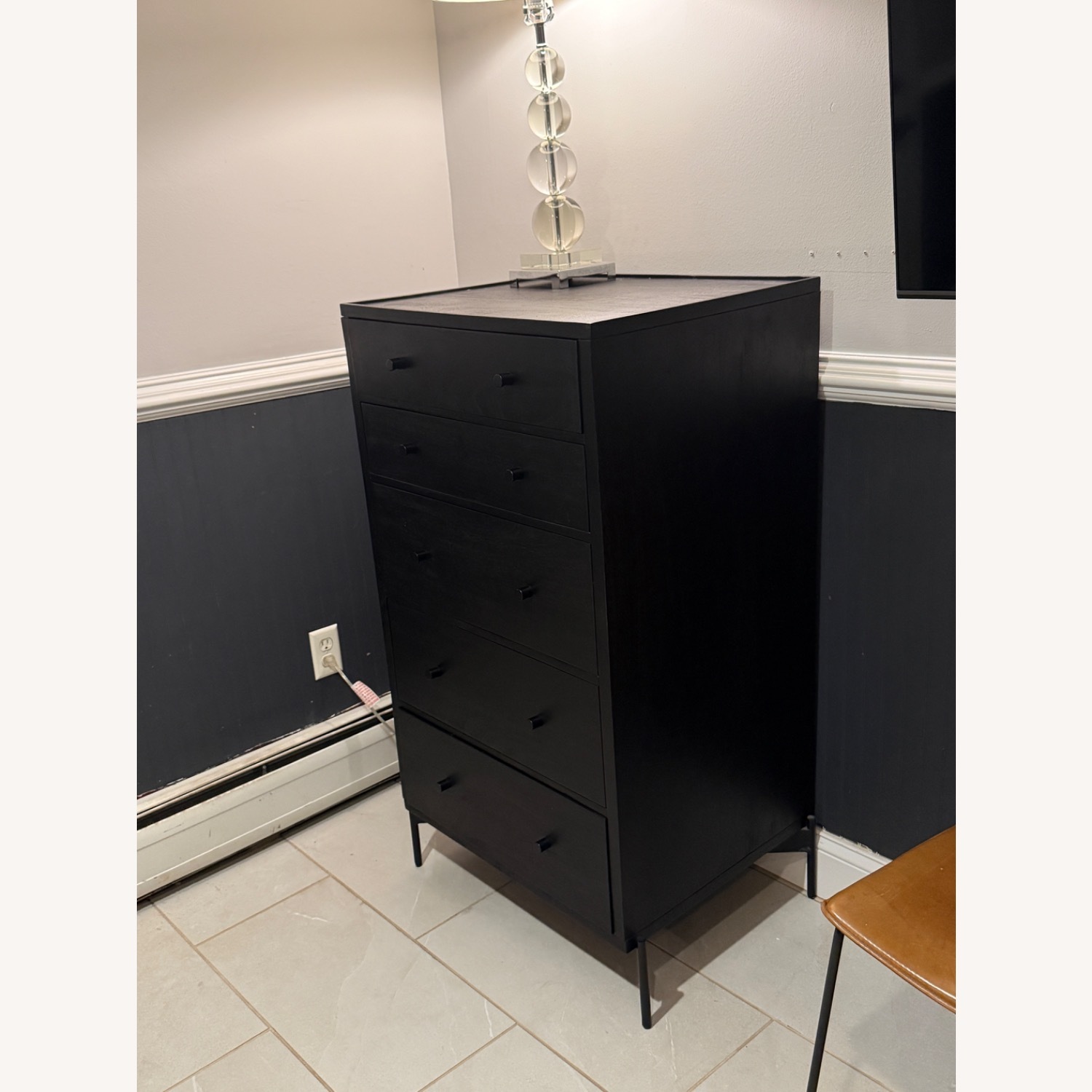 Pottery Barn Warren Black Wood Dresser - image-2
