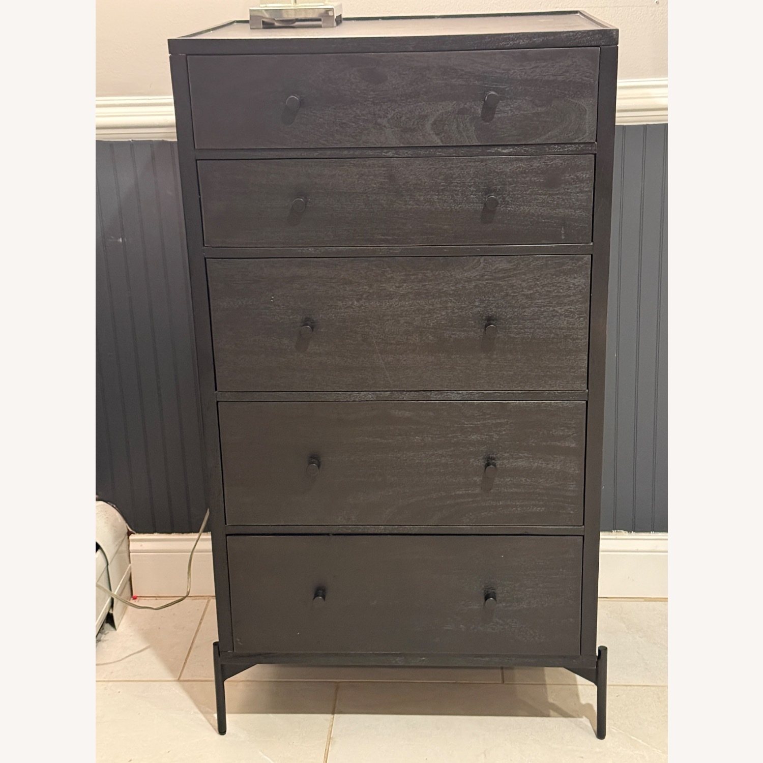 Pottery Barn Warren Black Wood Dresser - image-1