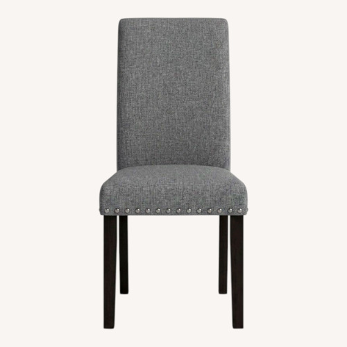 Used Light Gray Fabric Dining Chair for sale on AptDeco