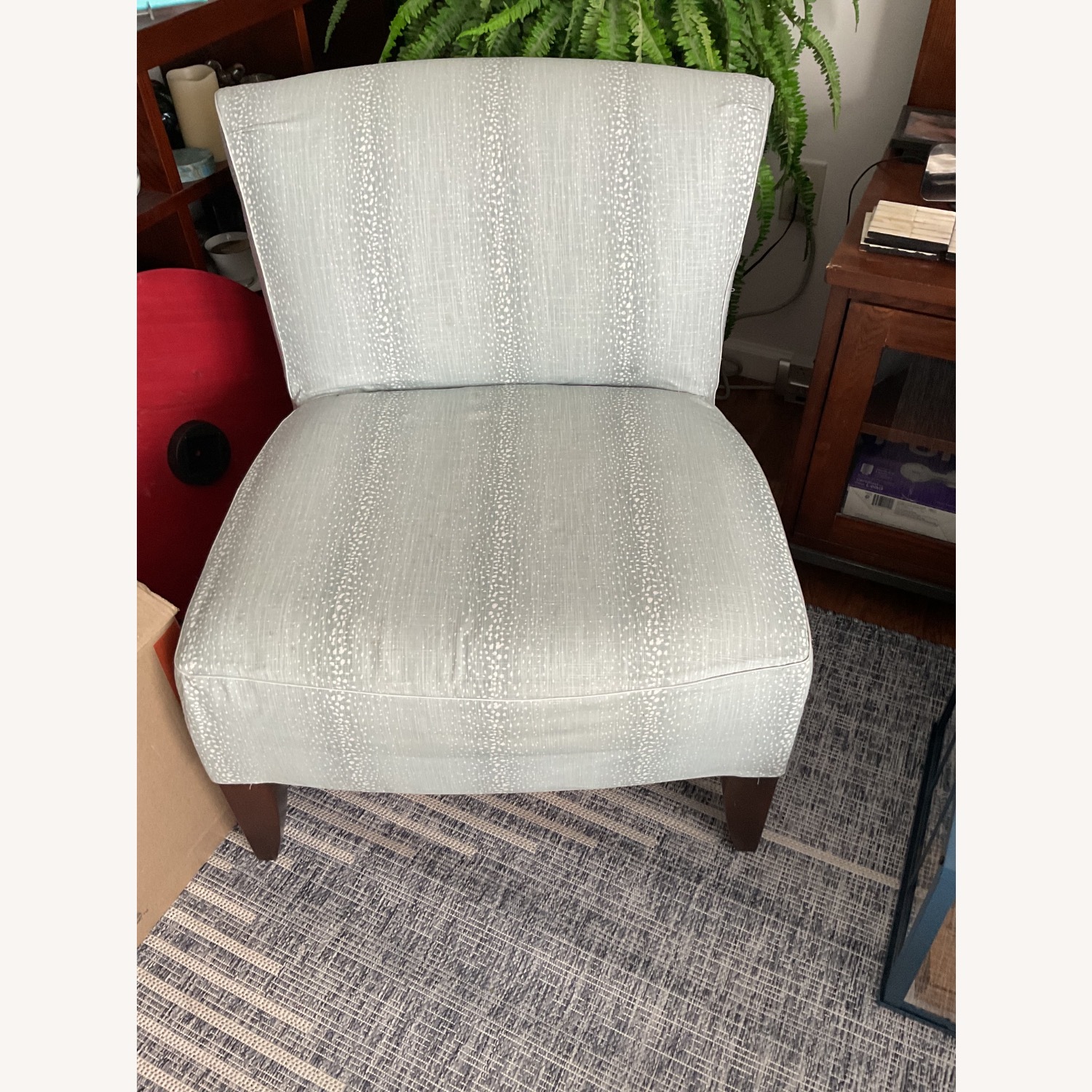 Ethan Allen Blue Fabric Accent Chairs - image-2