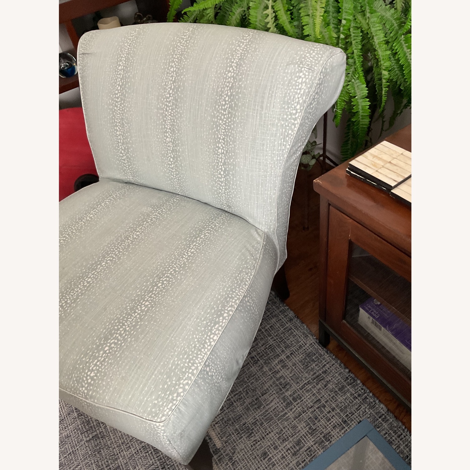 Ethan Allen Blue Fabric Accent Chairs - image-3