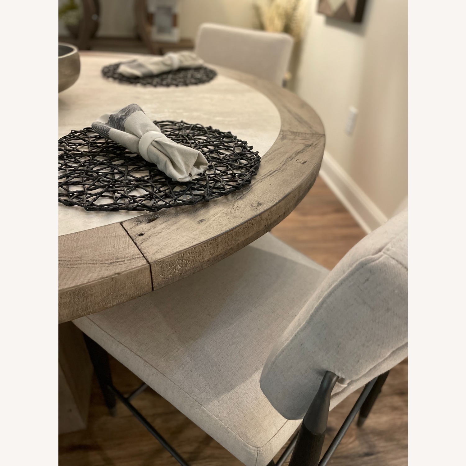 Classic Home Vincent Light Gray Wood Dining Table - image-3