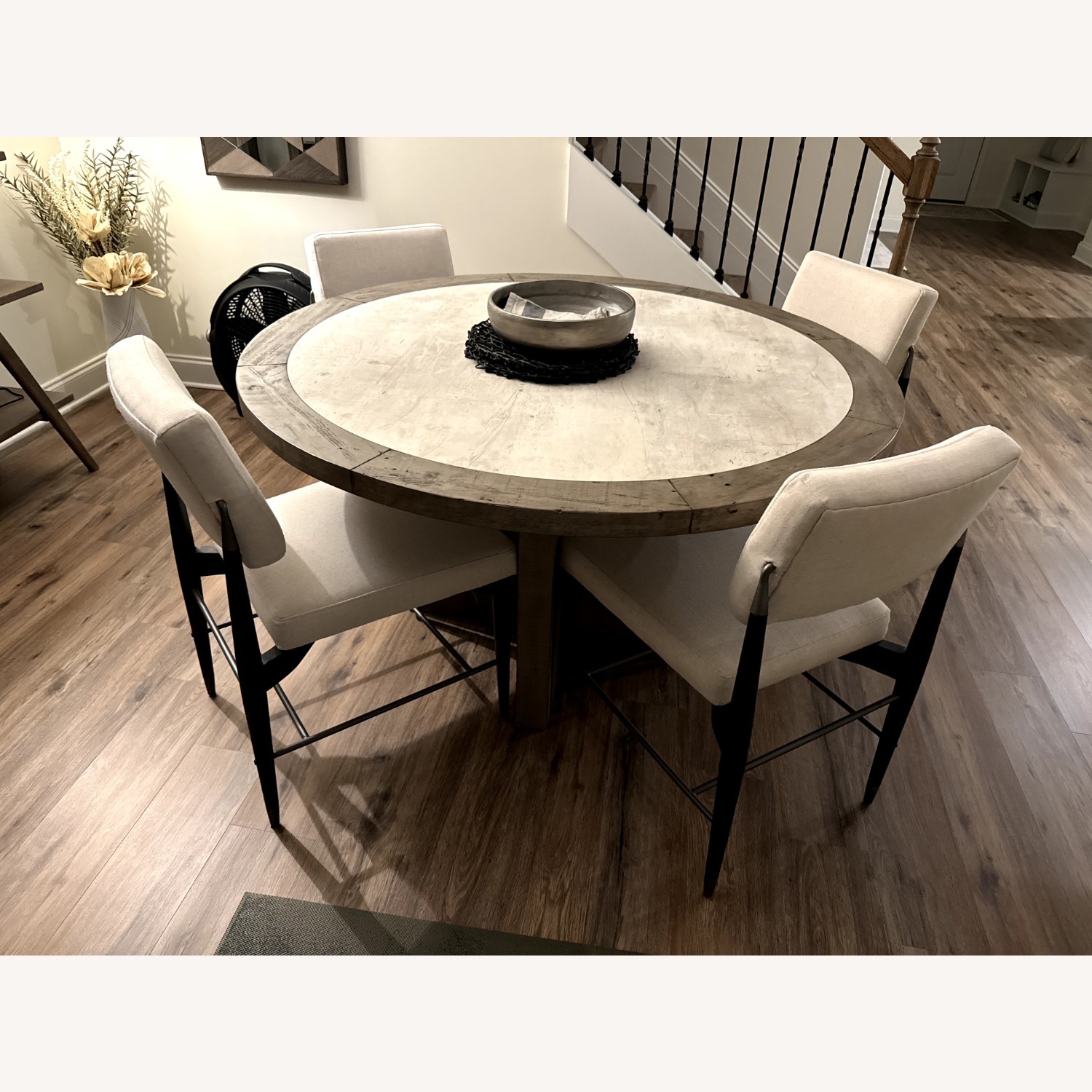 Classic Home Vincent Light Gray Wood Dining Table - image-2