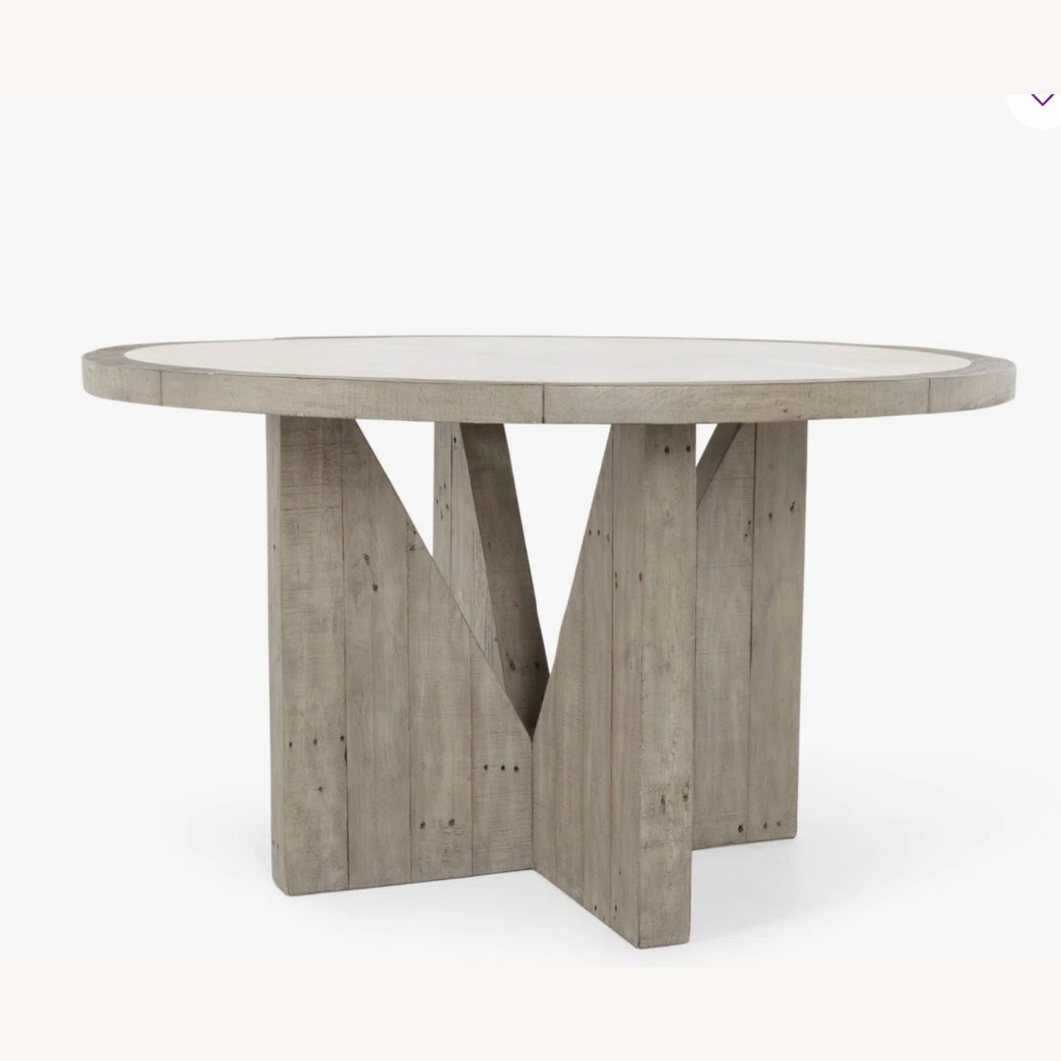 Classic Home Vincent Light Gray Wood Dining Table - image-1