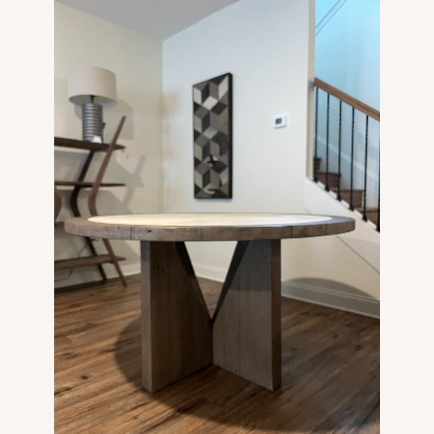 Classic Home Vincent Light Gray Wood Dining Table - image-5