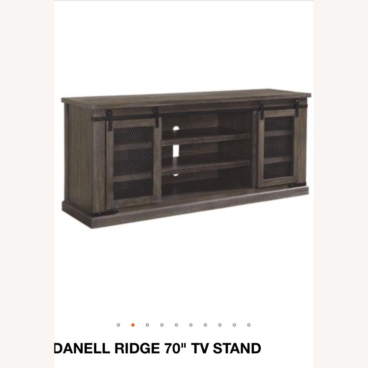 Ashley Furniture Light Brown Wood Media Storage - image-1