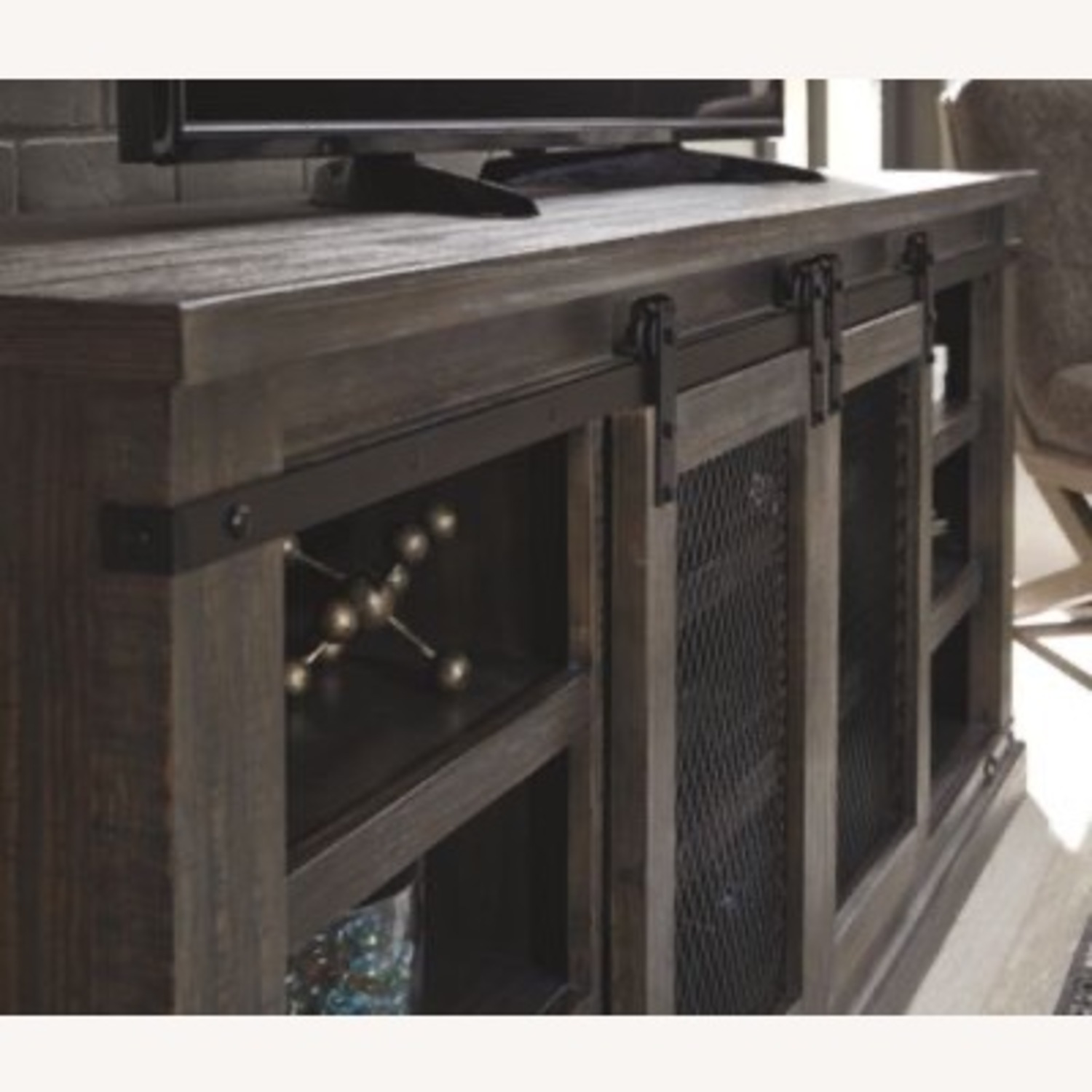 Ashley Furniture Light Brown Wood Media Storage - image-5