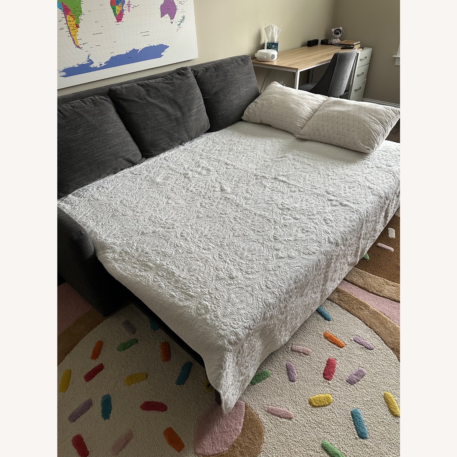 Crate & Barrel Reston Queen Sleeper Sofa - image-8