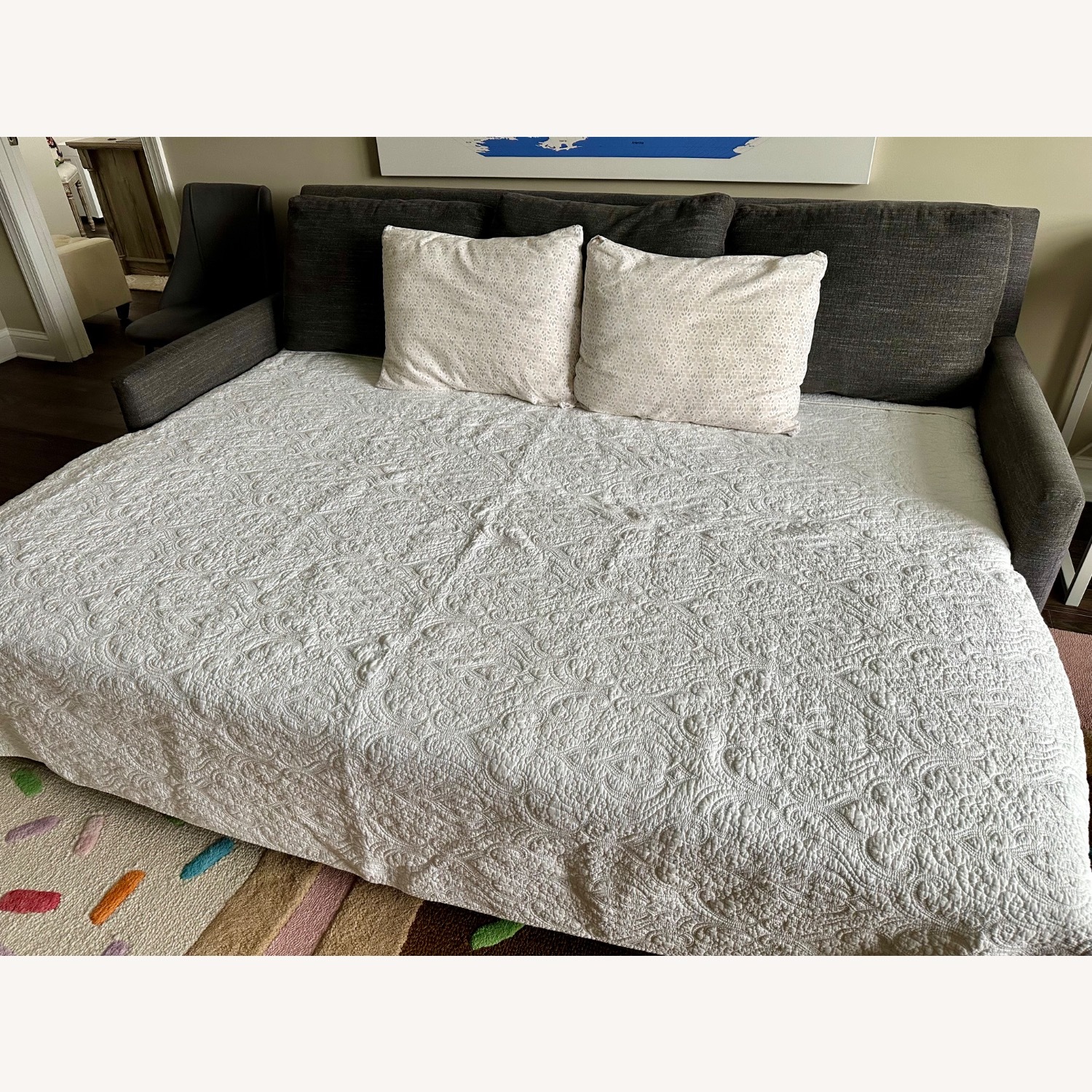 Crate & Barrel Reston Queen Sleeper Sofa - image-7