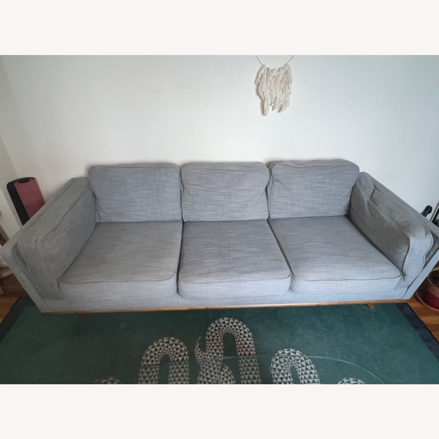 Article Light Gray Fabric 3+ Seater Sofa - image-1