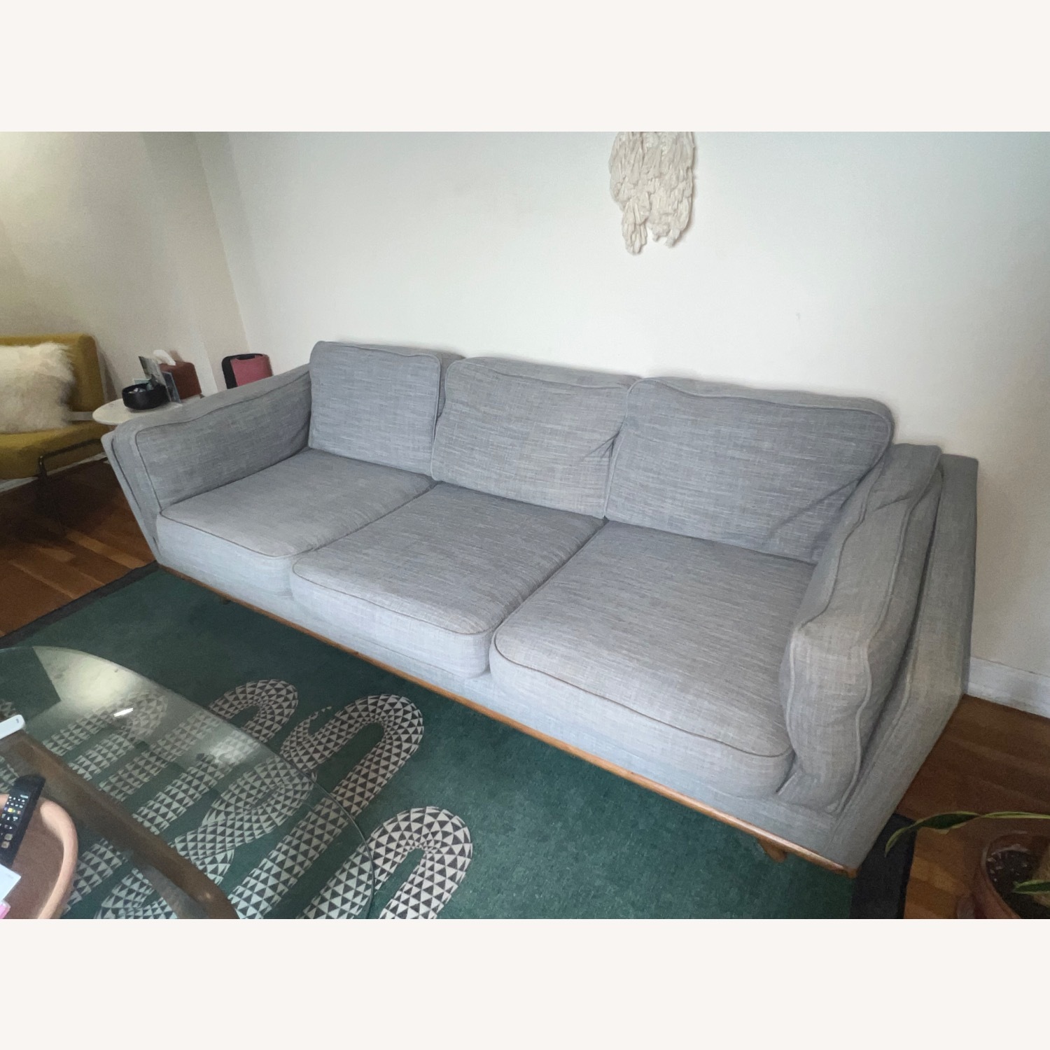 Article Light Gray Fabric 3+ Seater Sofa - image-2