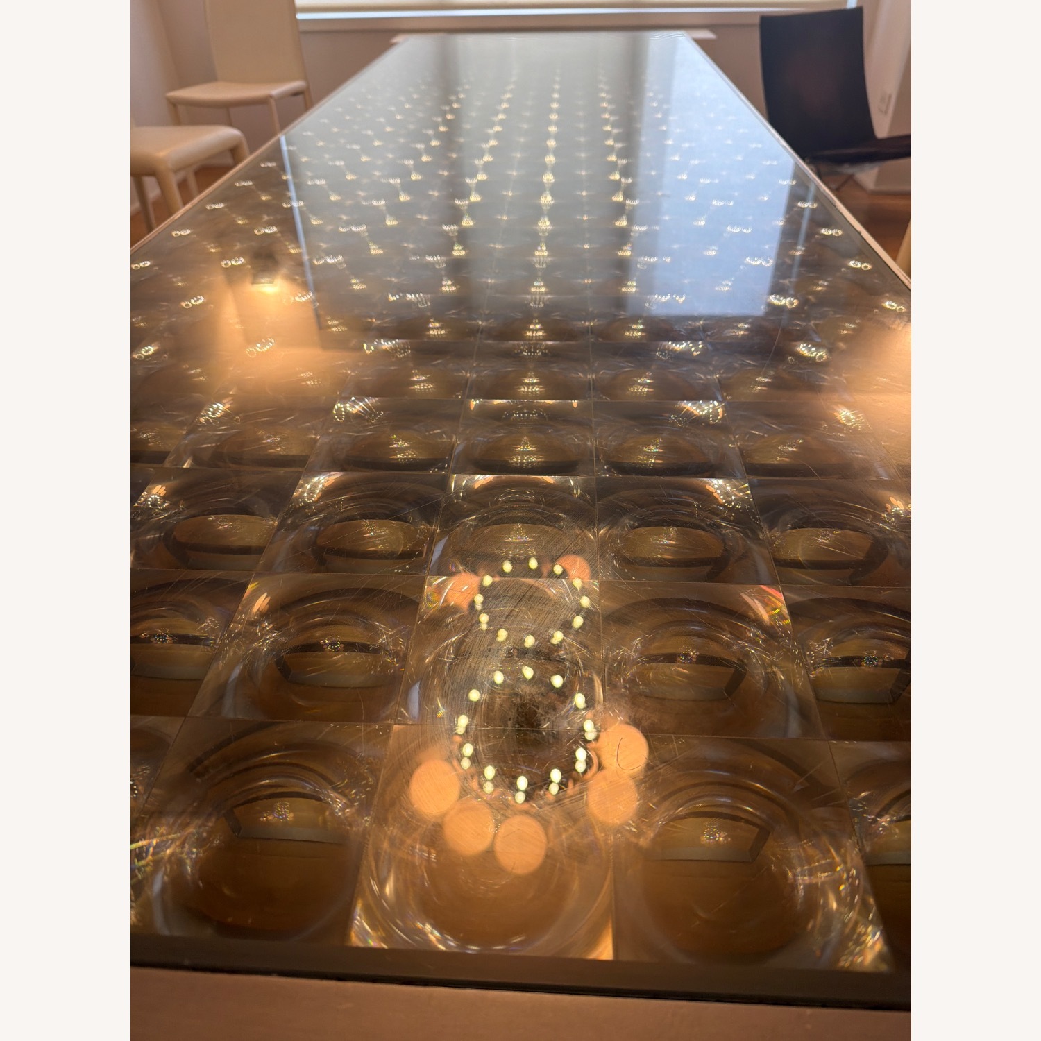 B&B Italia Silver Glass Dining Table - image-3