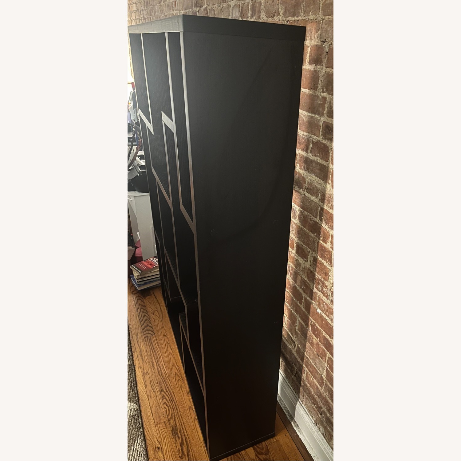 Black Wood Bookcase - image-2