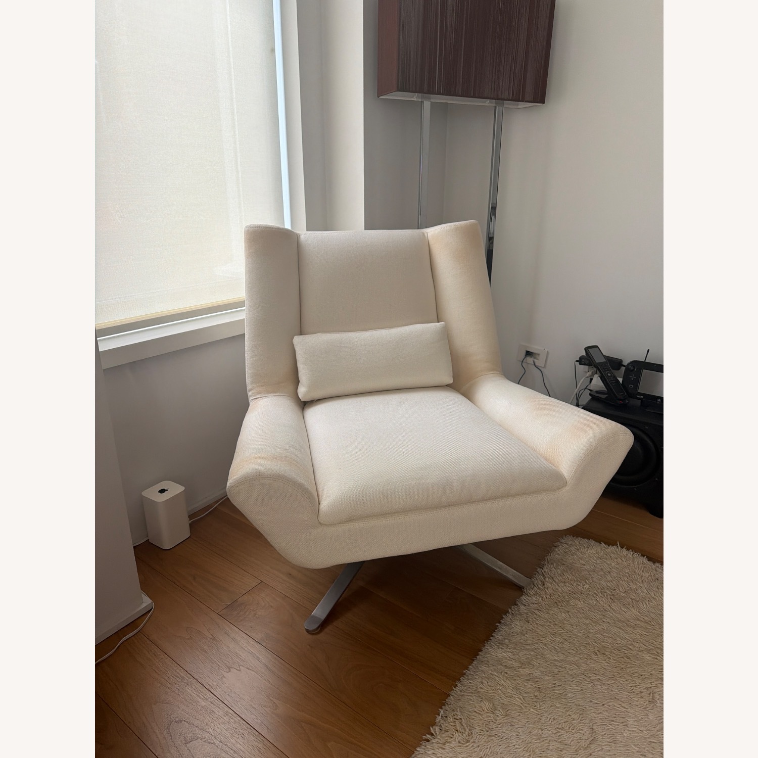 Restoration Hardware Luke White Armchair - image-3