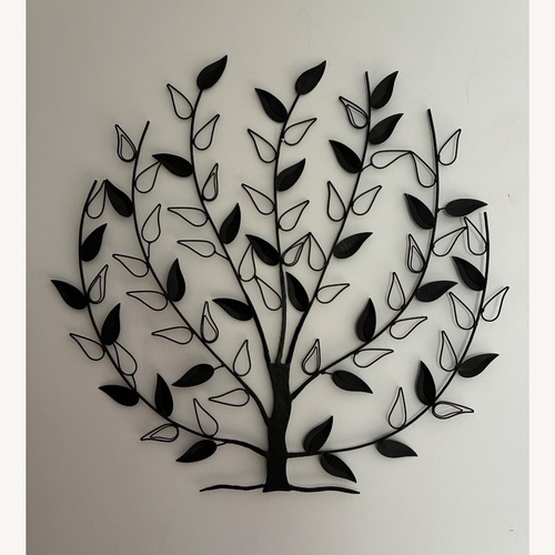 Used Dark Brown Metal Wall Decor and Photo Holder for sale on AptDeco