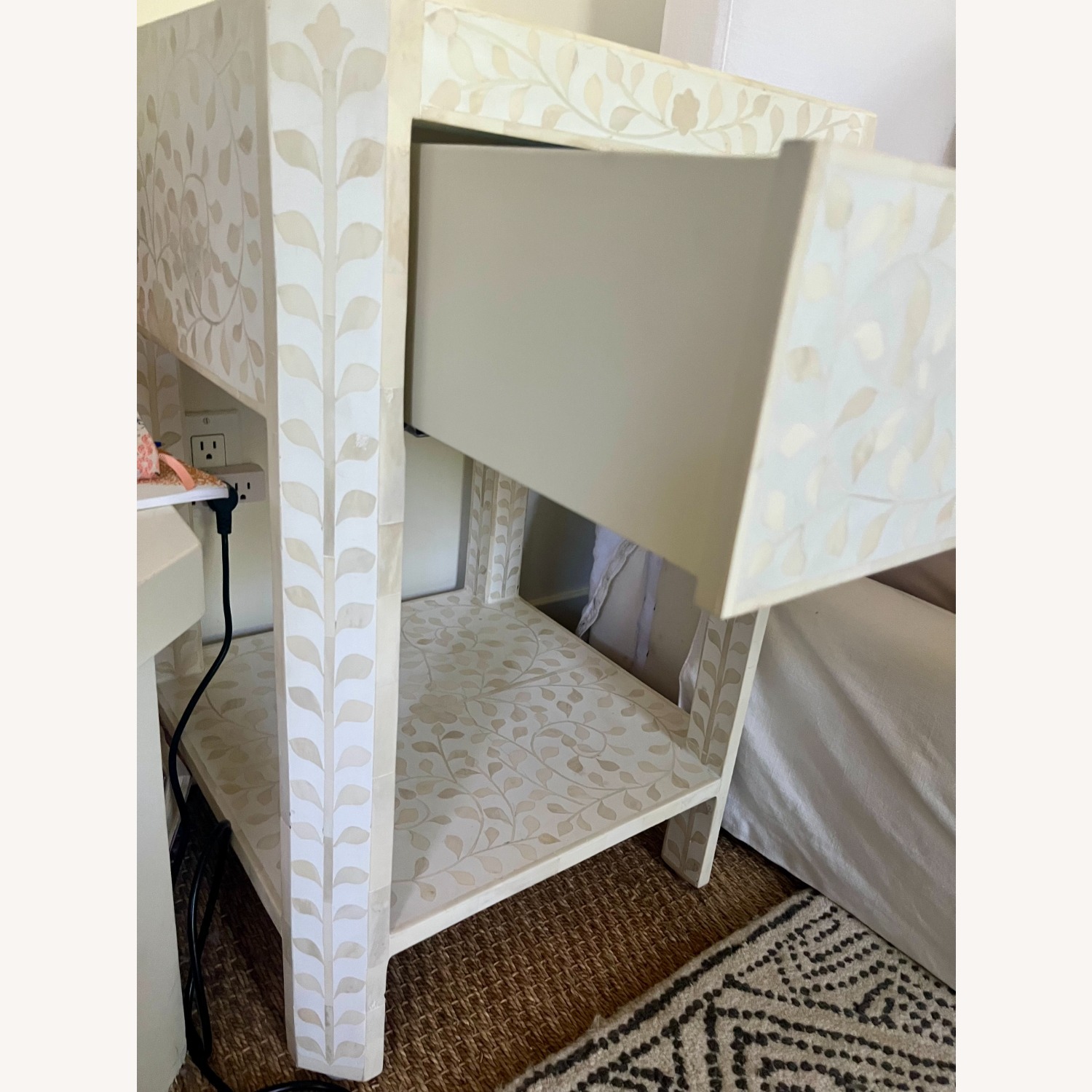Serena & Lily White Nightstands - image-3