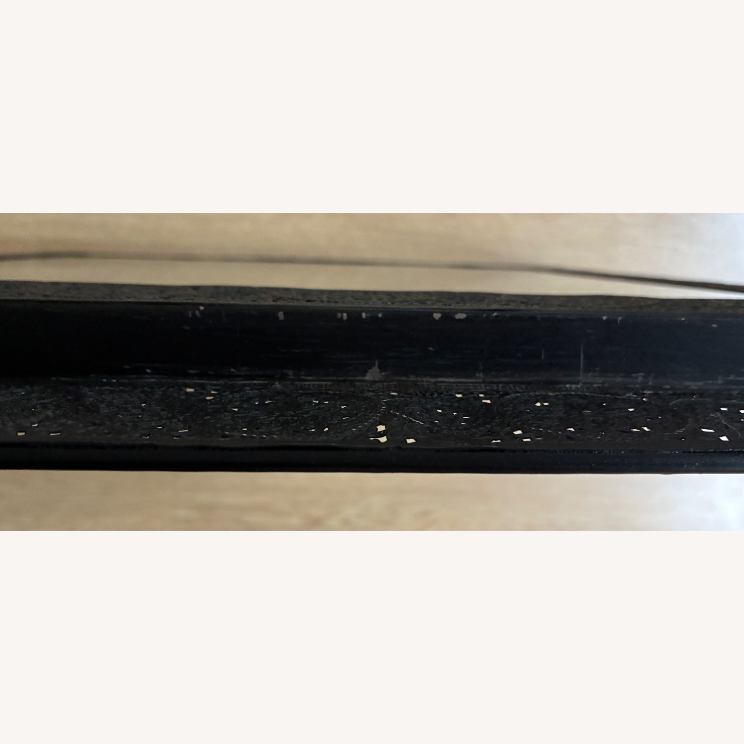 Black Metal Decorative Wall Mirror - image-9