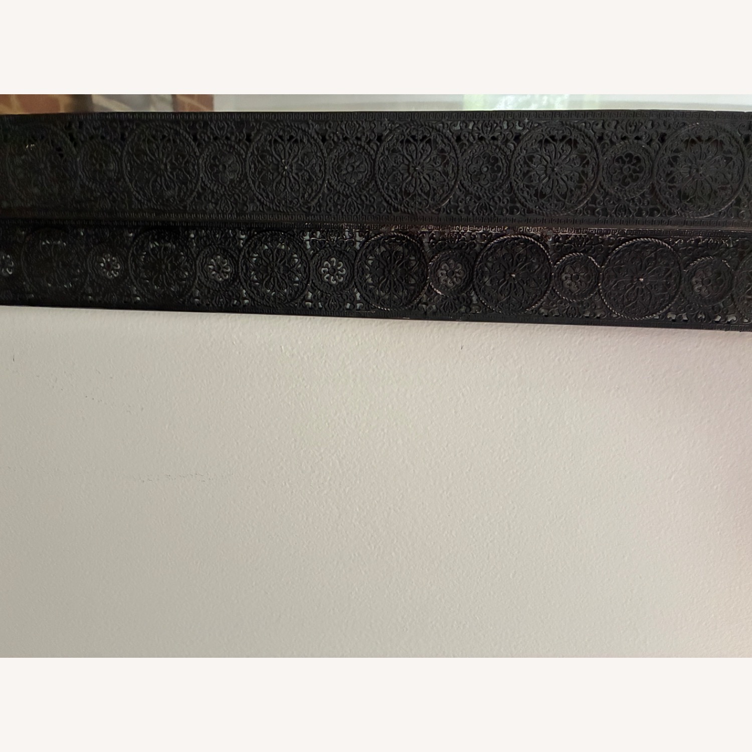 Black Metal Decorative Wall Mirror - image-2