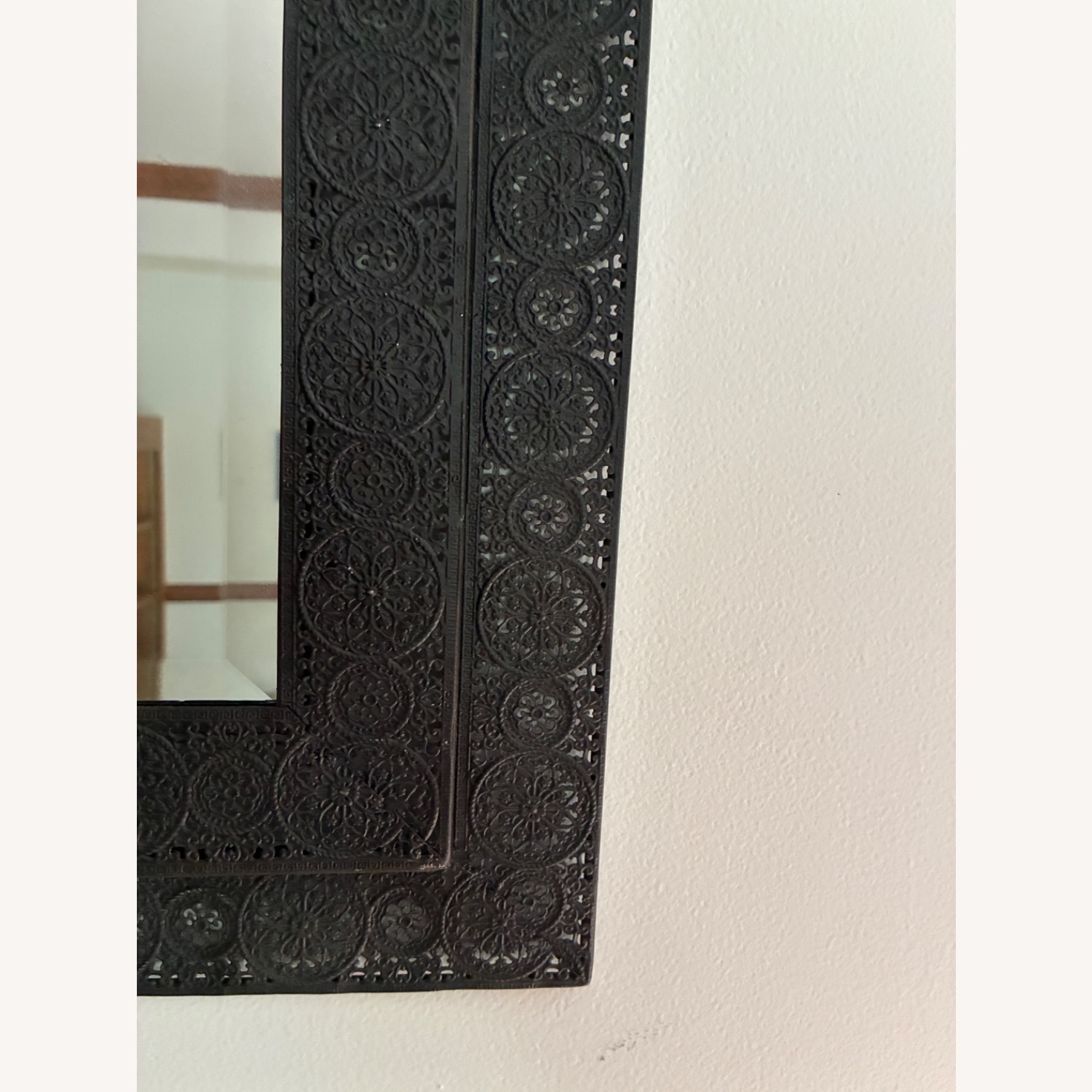 Black Metal Decorative Wall Mirror - image-6