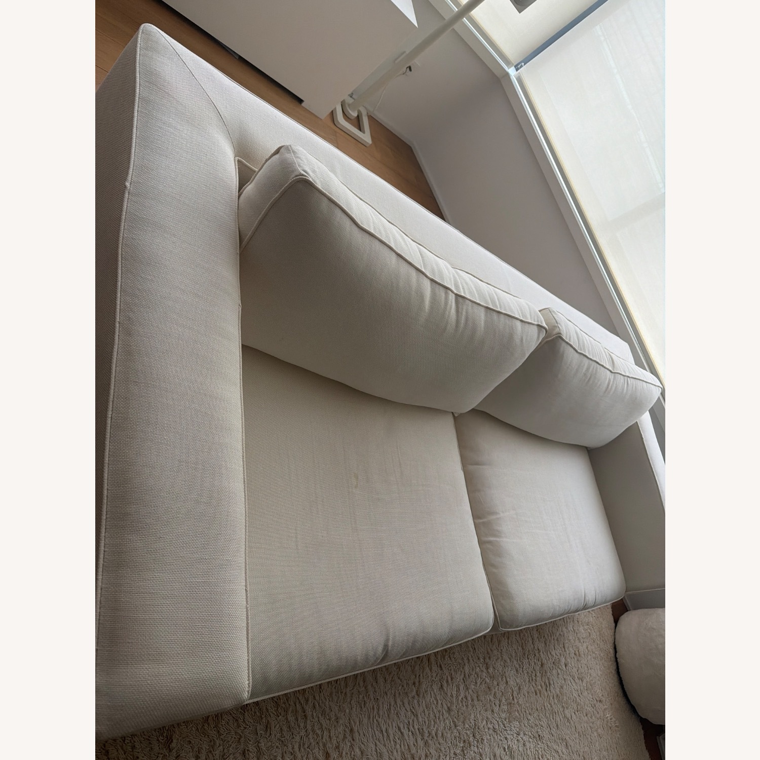 Restoration Hardware Maddox White 2 Seater Sofa - image-2