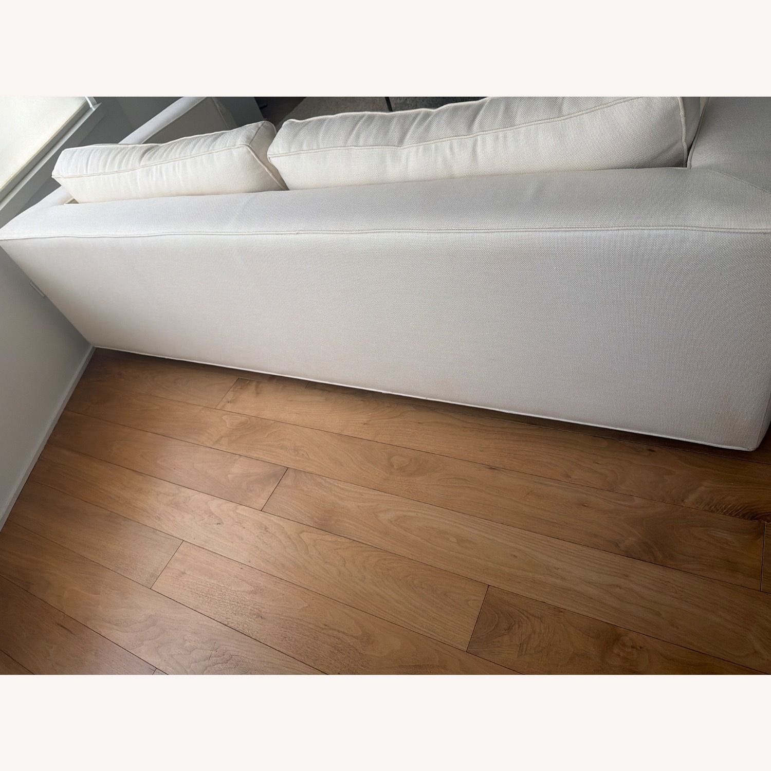 Restoration Hardware Maddox White 2 Seater Sofa - image-5