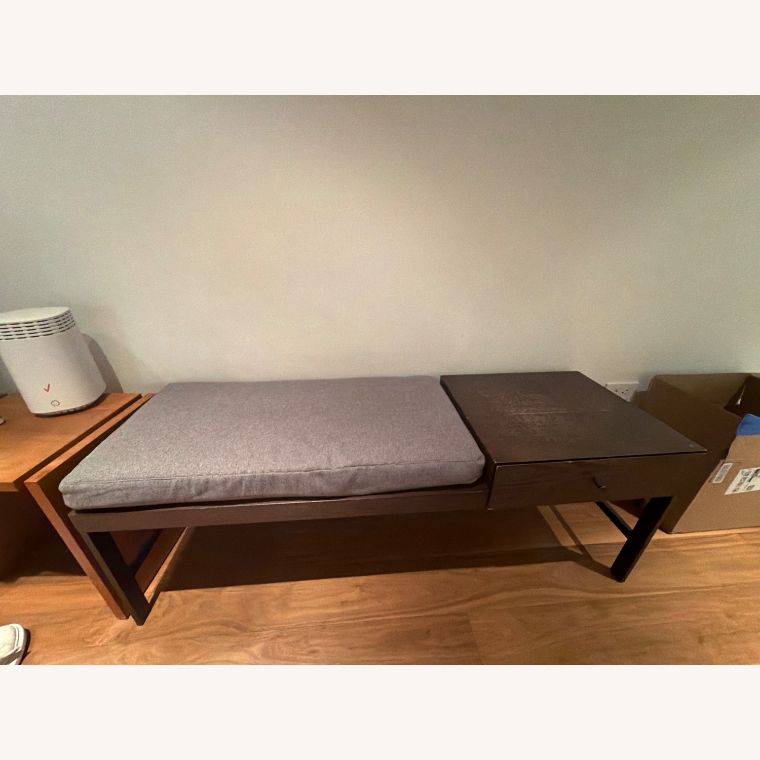 West Elm Dark Brown Bench - image-3