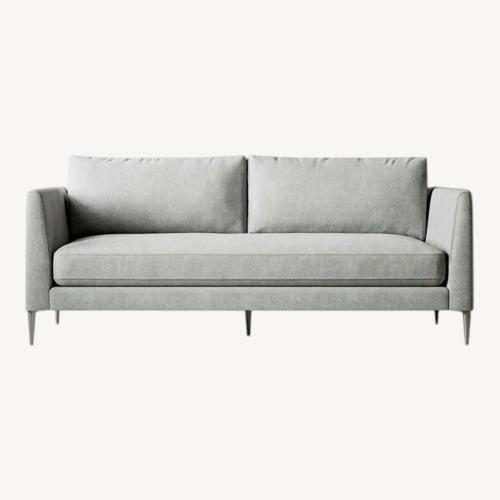 Used West Elm Light Gray Fabric 2 Seater Sofa for sale on AptDeco