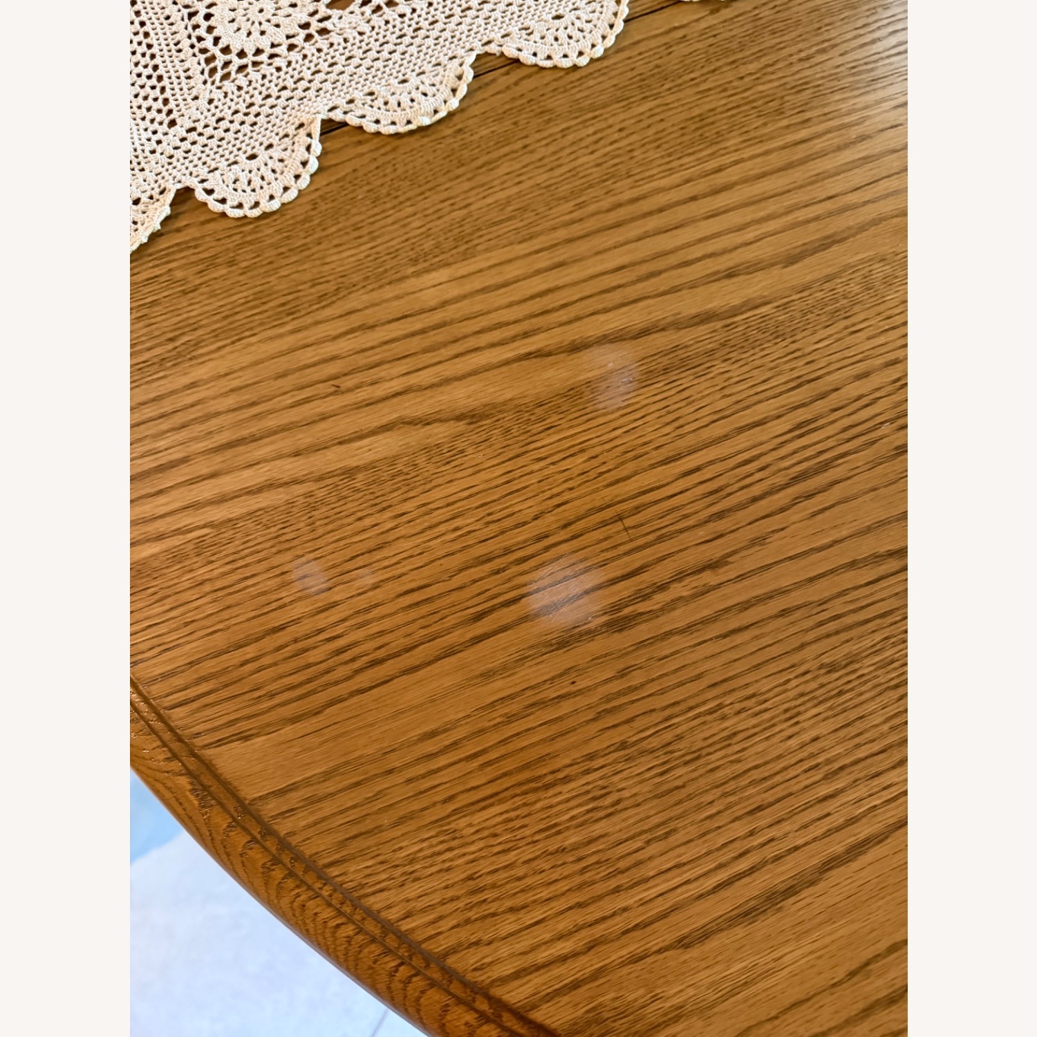 Natural Wood Dining Table with 4 Chairs and Leaf - image-6