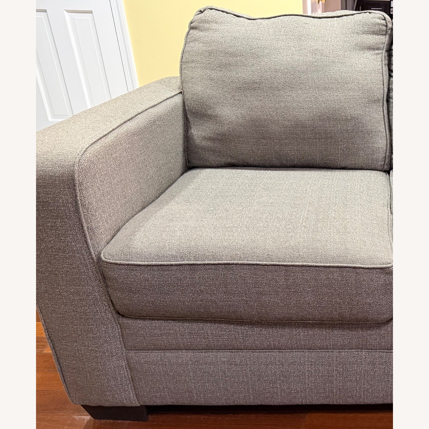 3 Seater Grey Fabric Sofa - image-3