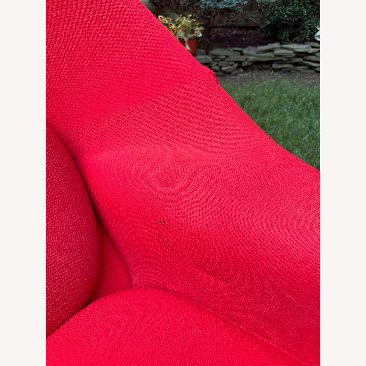 Knoll Red Fabric Saarinen Womb Accent Chairs - image-13