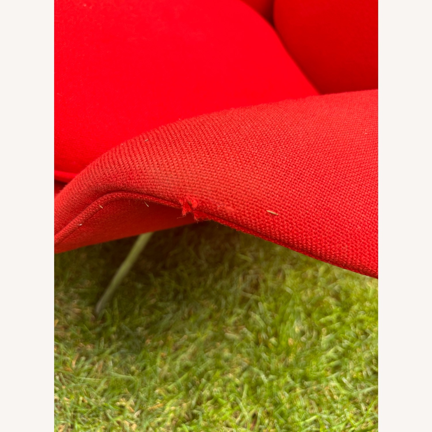 Knoll Red Fabric Saarinen Womb Accent Chairs - image-9