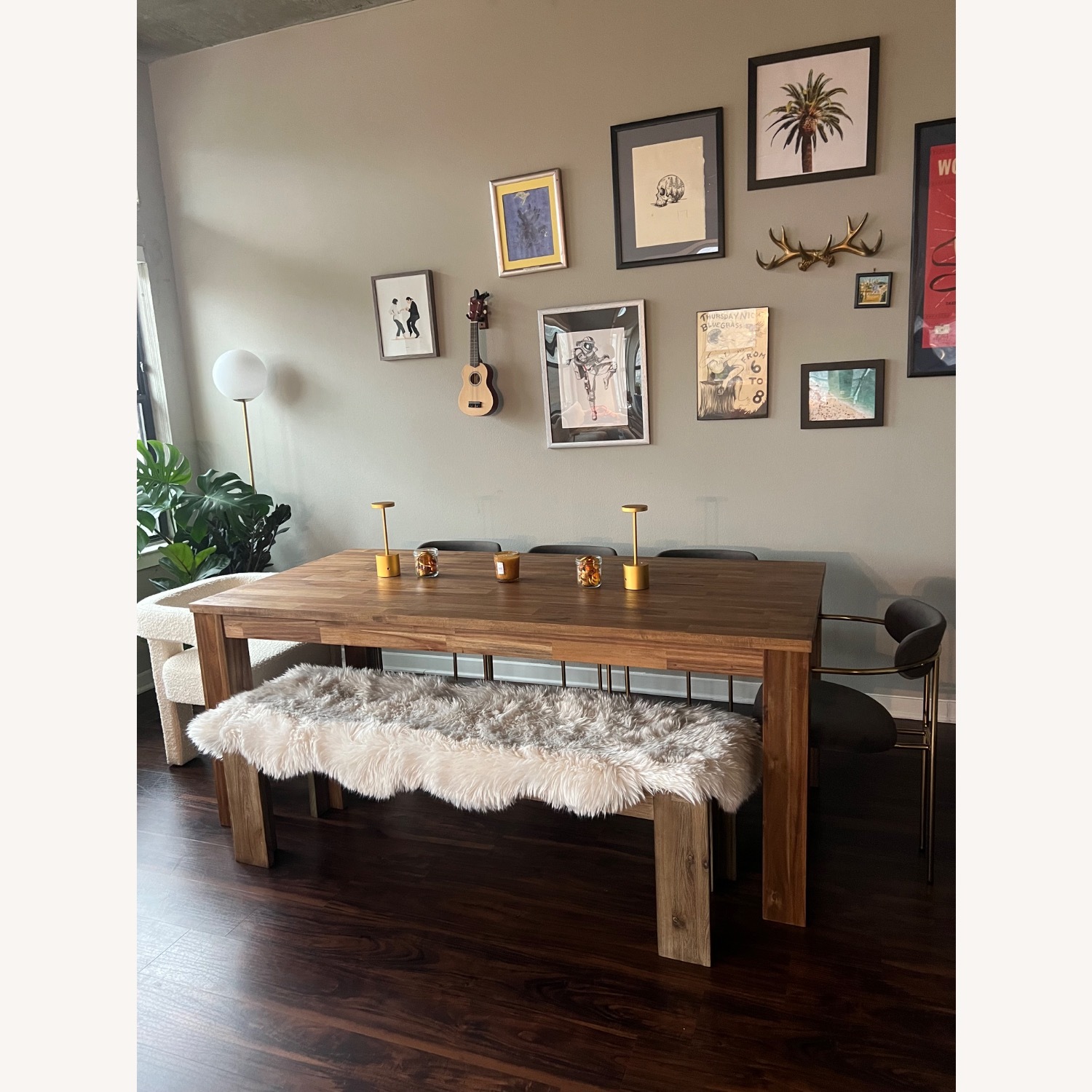 Wayfair Ophelia & Co Wood Dining Table and Bench - image-2
