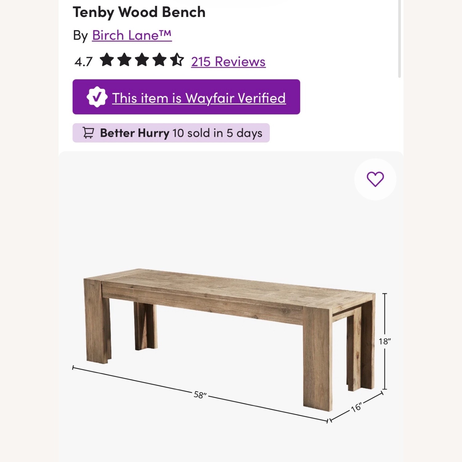 Wayfair Ophelia & Co Wood Dining Table and Bench - image-4