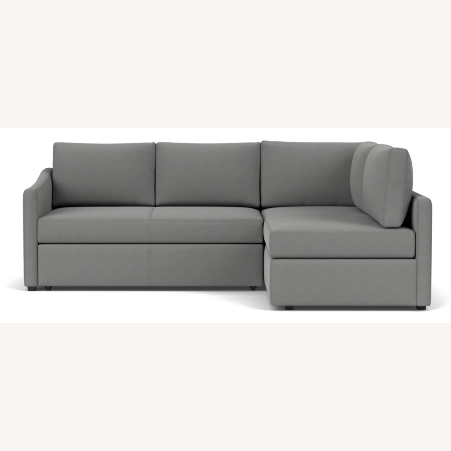 Oxford White Fabric 3+ Piece Sectional - image-6